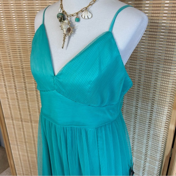 NWT Lulus Teal Mermaid Gown Maxi Dress - Picture 3 of 12